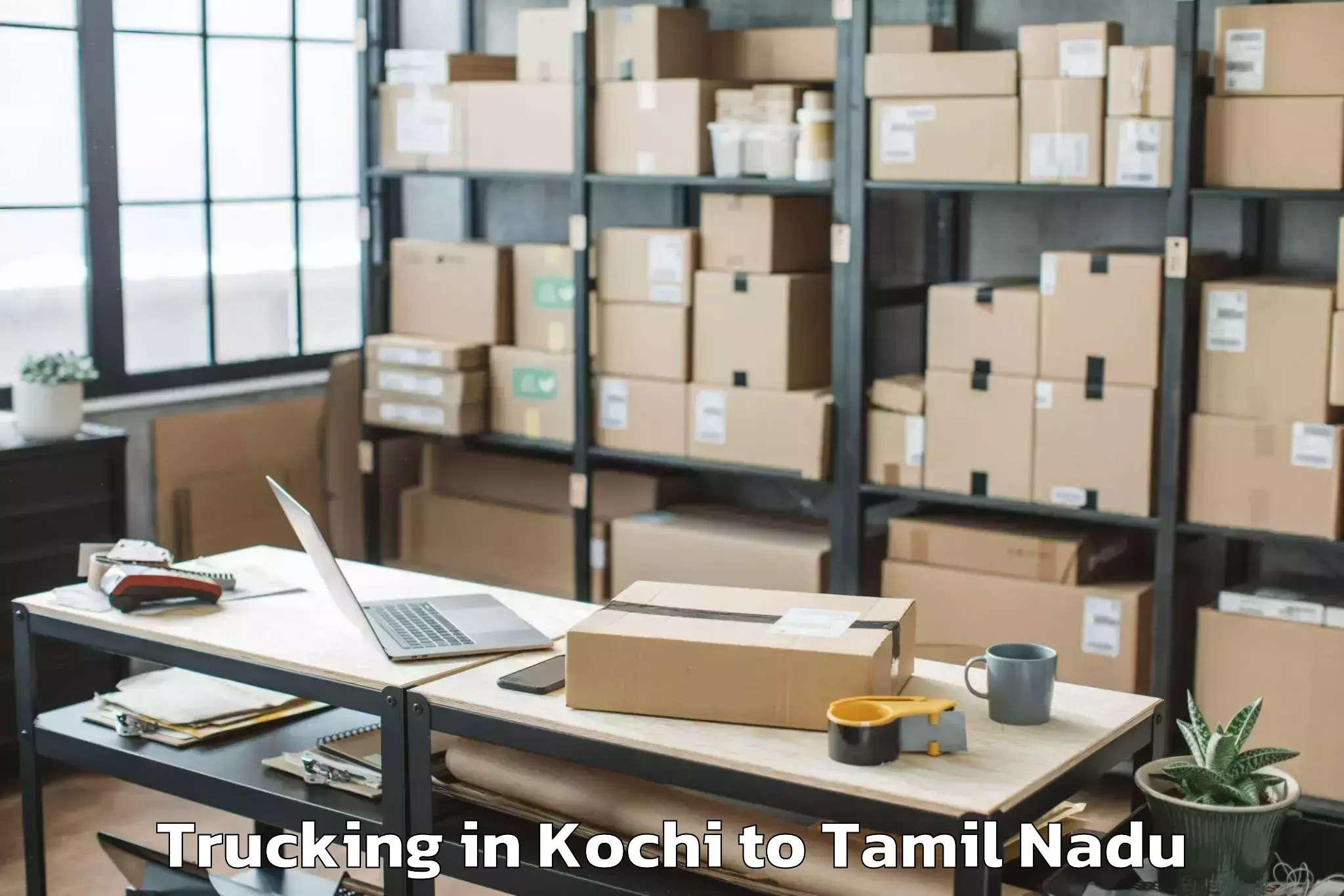 Professional Kochi to Peraiyur Trucking